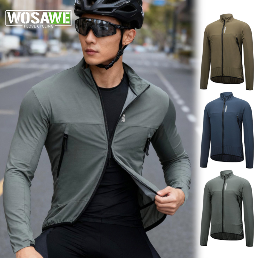 Cycling Commuter Jacket - WOSAWE Rüzgar Geçirmez Bisiklet Ceketleri MTB